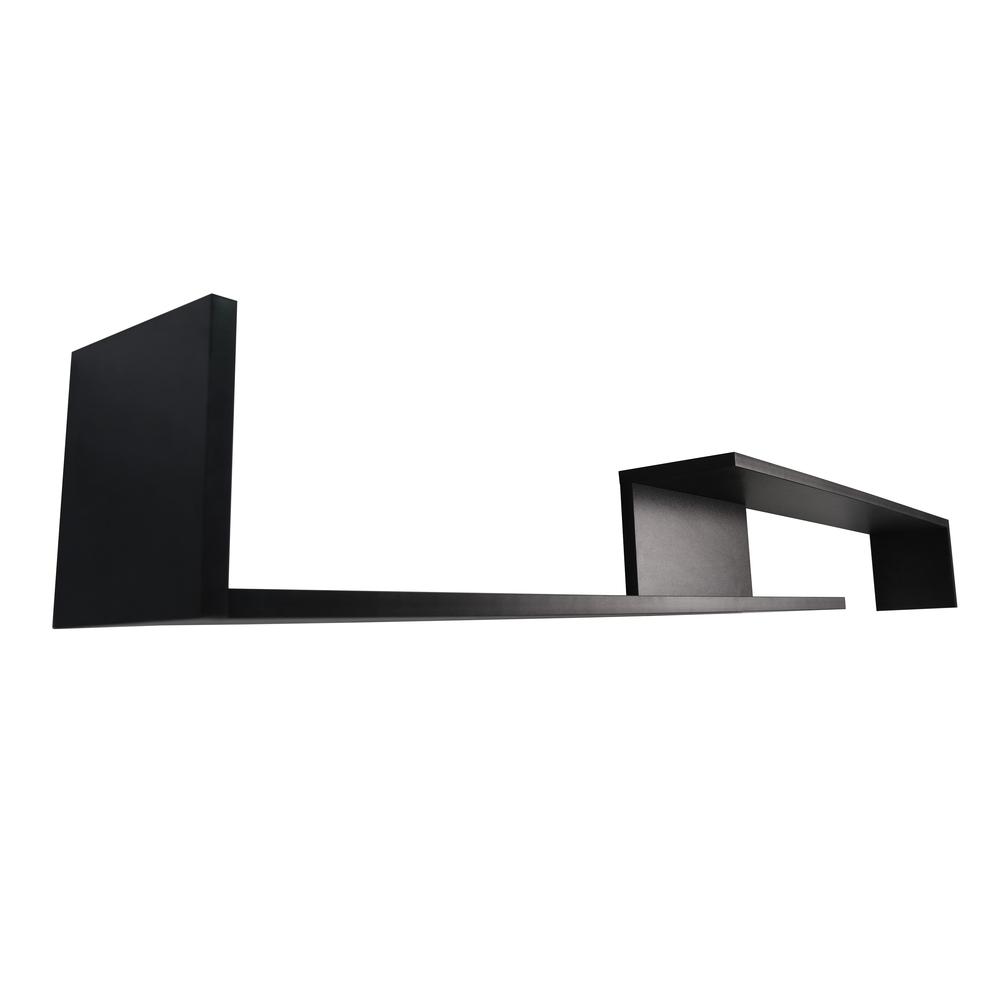 Surrey Modern TV Stand with MDF Shelves and Bookcase. Picture 4