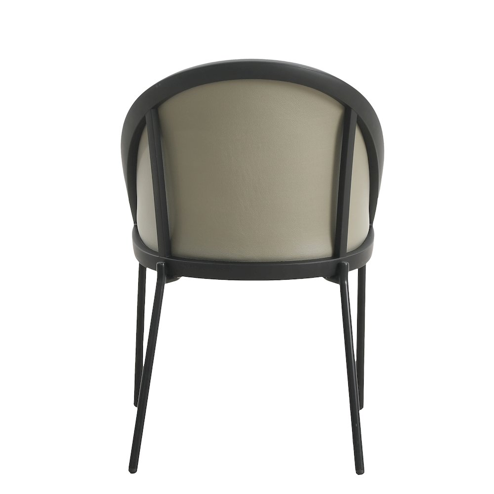 Urbane Collection Modern Dining Chair With Olive Green. Picture 17