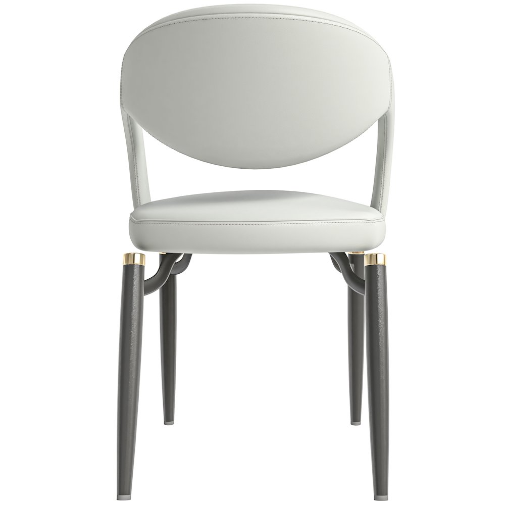 Entice Collection Modern Dining Chair Set of 4 in Grey. Picture 16