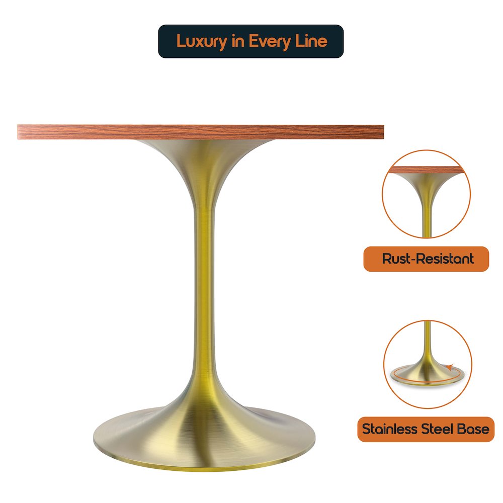 Verve Collection 24 Square Dining Table. Picture 5