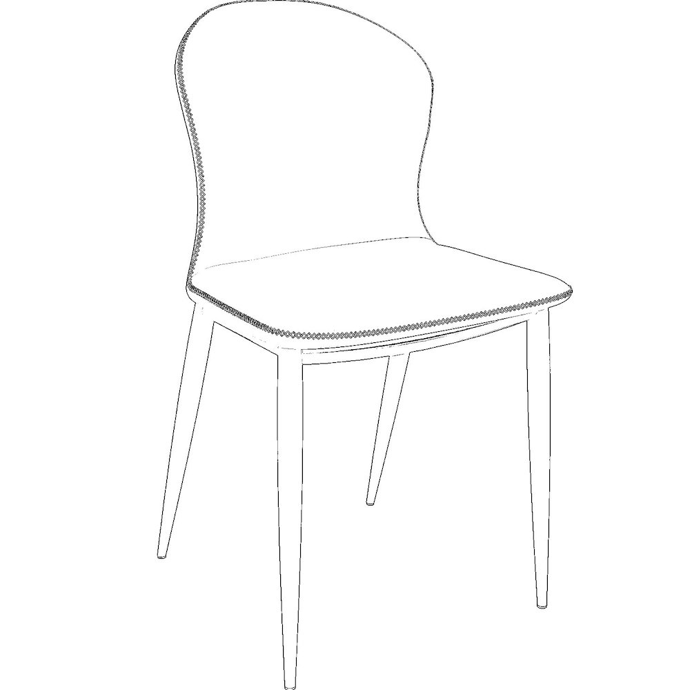 Mosaic Collection Modern Dining Chair in Charcoal Fabric - Set of 2. Picture 29