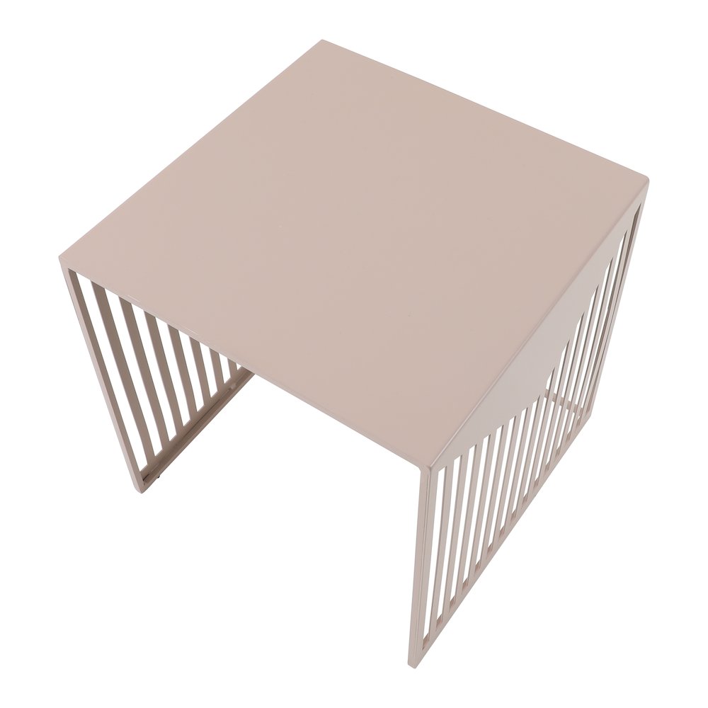 Cisco Modern Square Steel Side Table with Powder Coated Finish. Picture 11