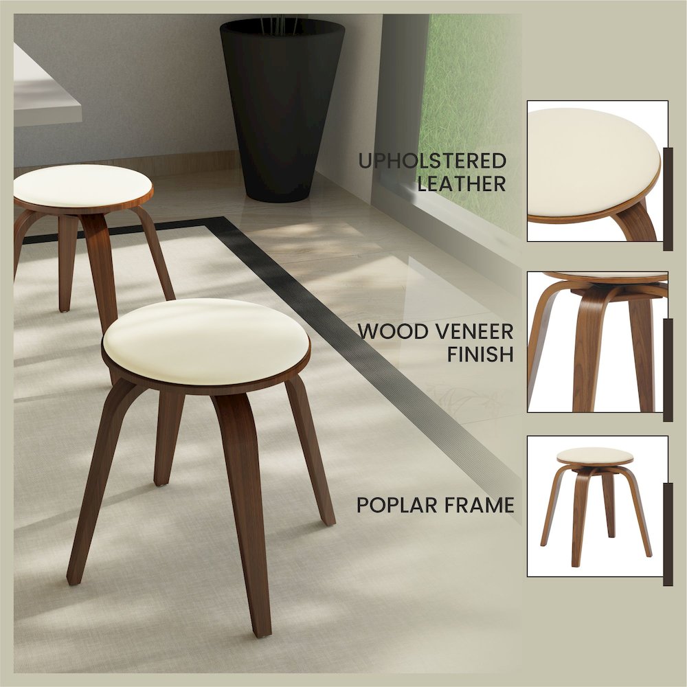Modern Wooden Dining Stool. Picture 4