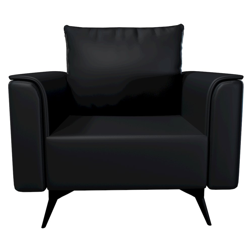 Rusk Collection Modern Single Seater Sofa In Black. Picture 6