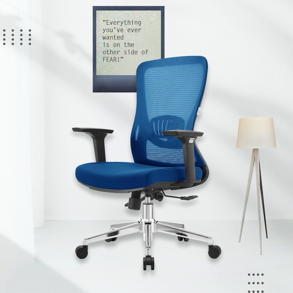 Office Adorit Series Office Task Chair In Blue. Picture 35