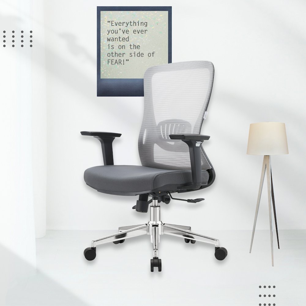 Office Adorit Series Office Task Chair In Grey. Picture 37