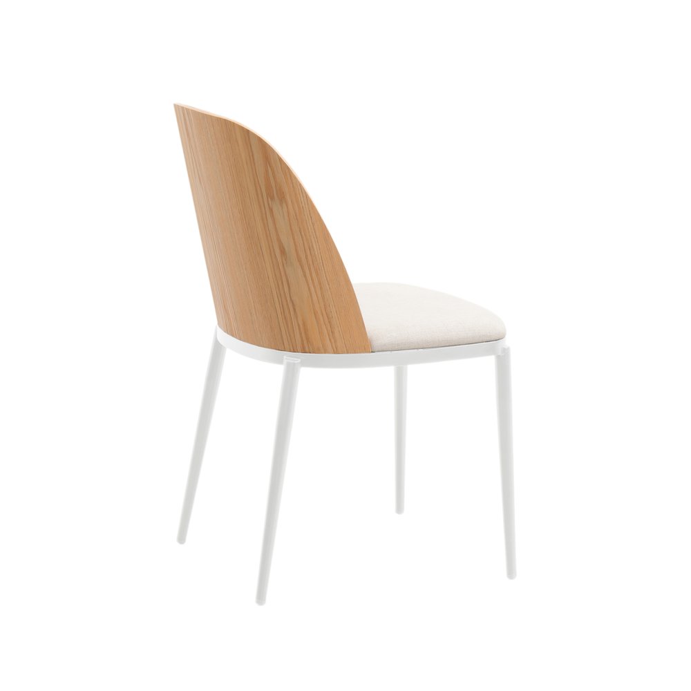 Tule Mid-Century Modern Dining Side Chair Set of 2. Picture 6