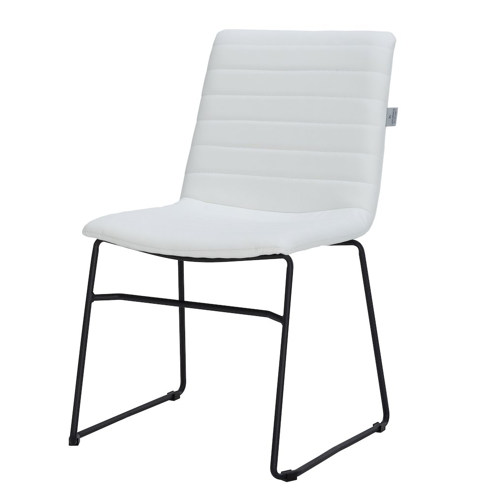Zylar Series Office Guest Chair in White Leather. Picture 19