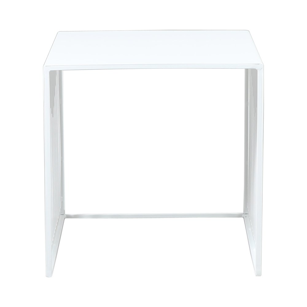 Cisco Modern Square Steel Side Table with Powder Coated Finish. Picture 13