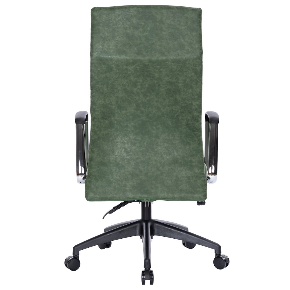 Hilton Leather Office Chair in Green. Picture 12