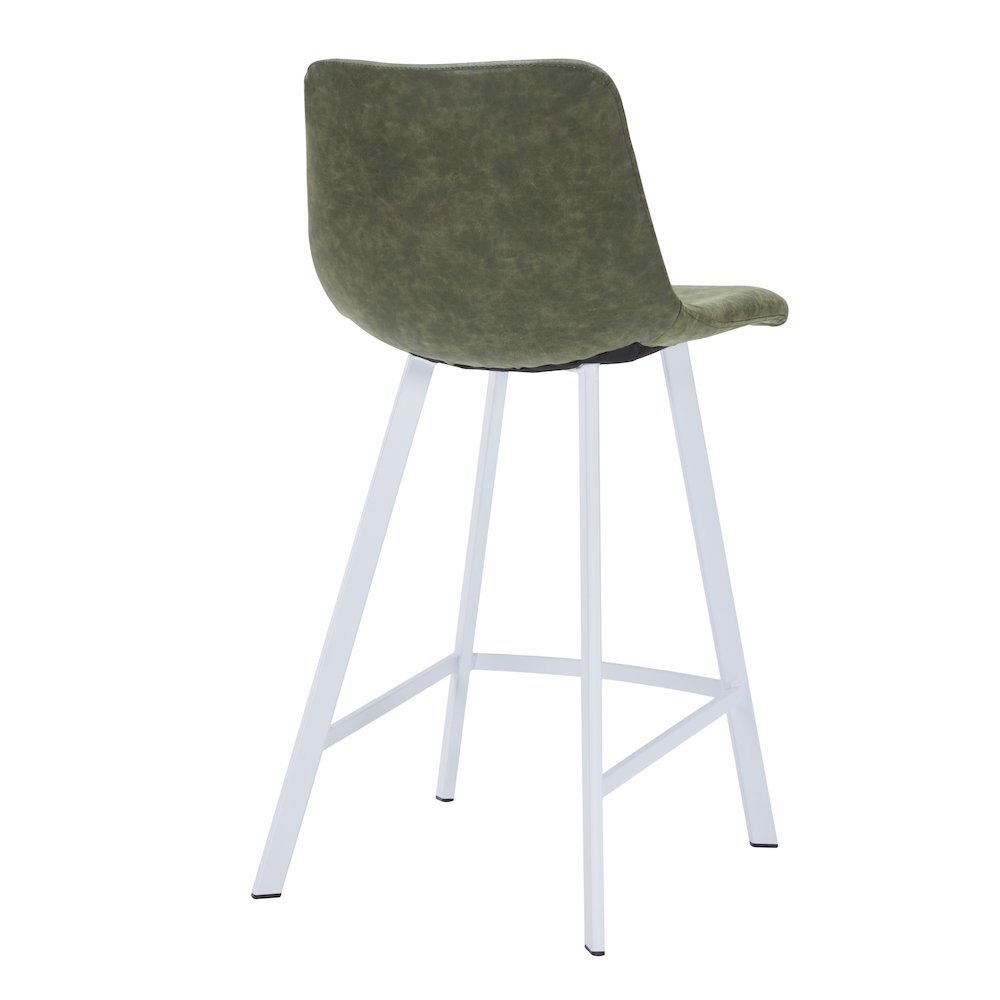 Elland - Counter stool - Olive Green- White Base. Picture 11