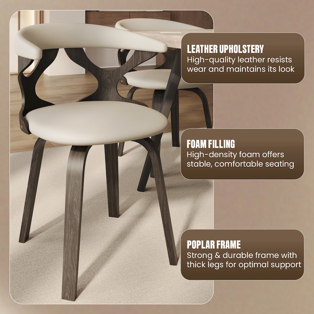 Modern Wooden Dining Chair. Picture 3