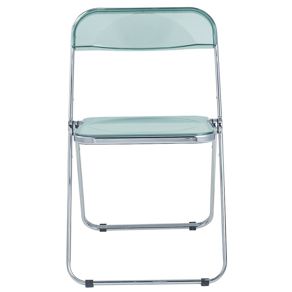Lawrence Acrylic Folding Chair With Metal Frame. Picture 12