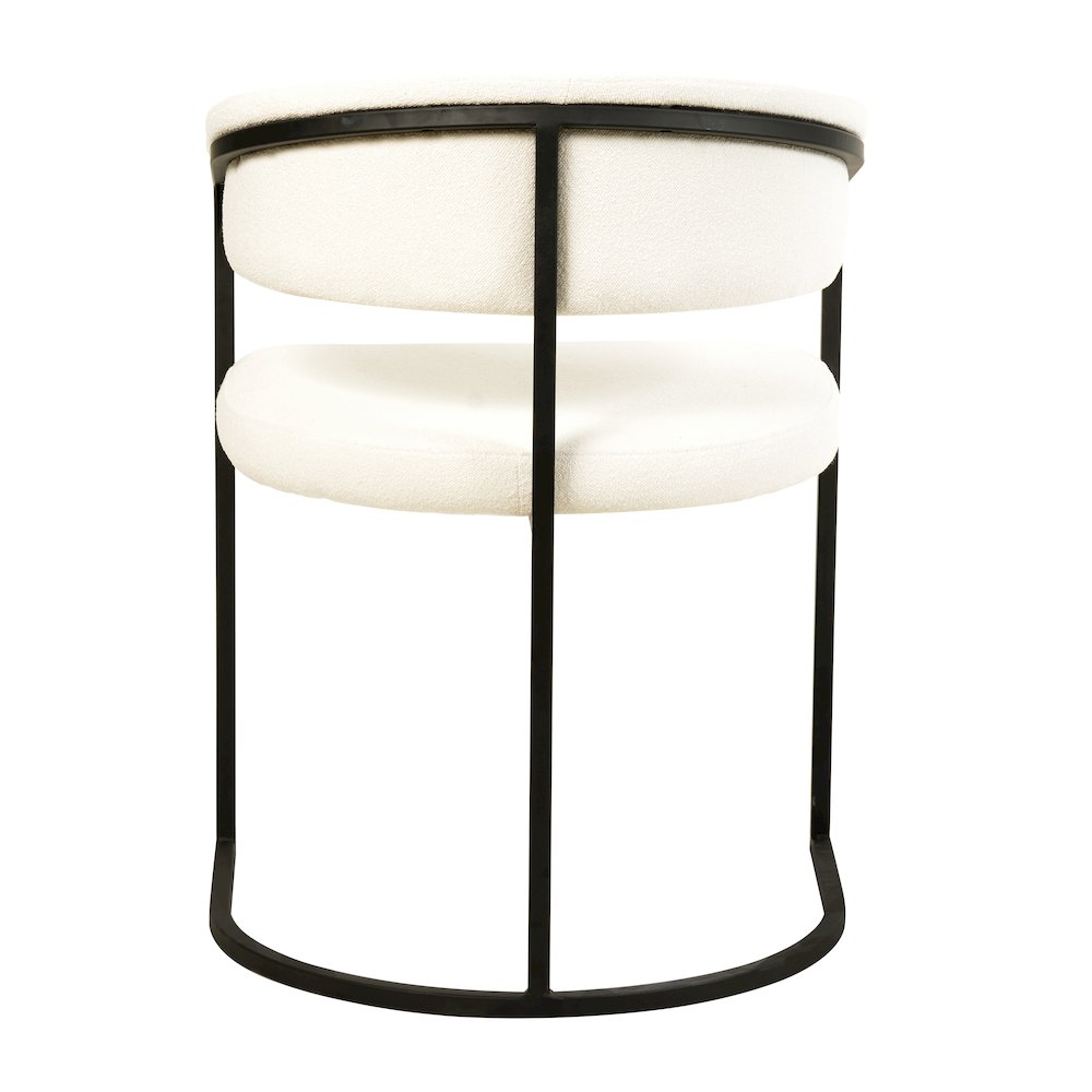 Aero Collection Modern Dining Chair in White Set of 4. Picture 9