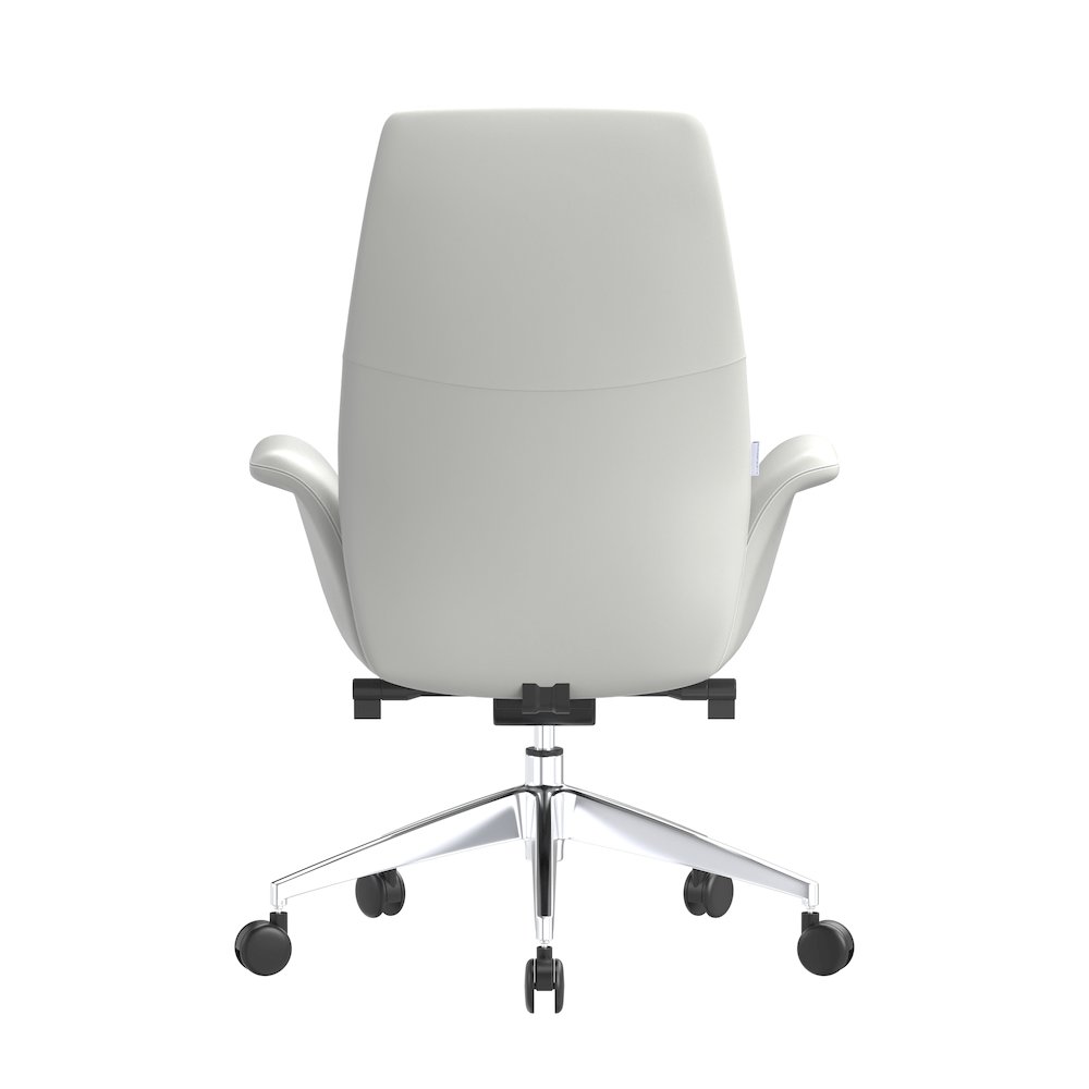 Summit Series Office Chair In White Leather. Picture 6