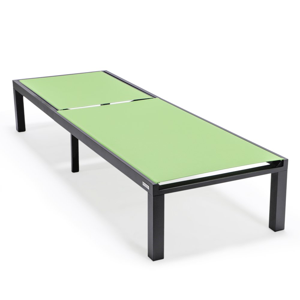 Marlin Patio Chaise Lounge Chair With Black Aluminum Frame. Picture 9