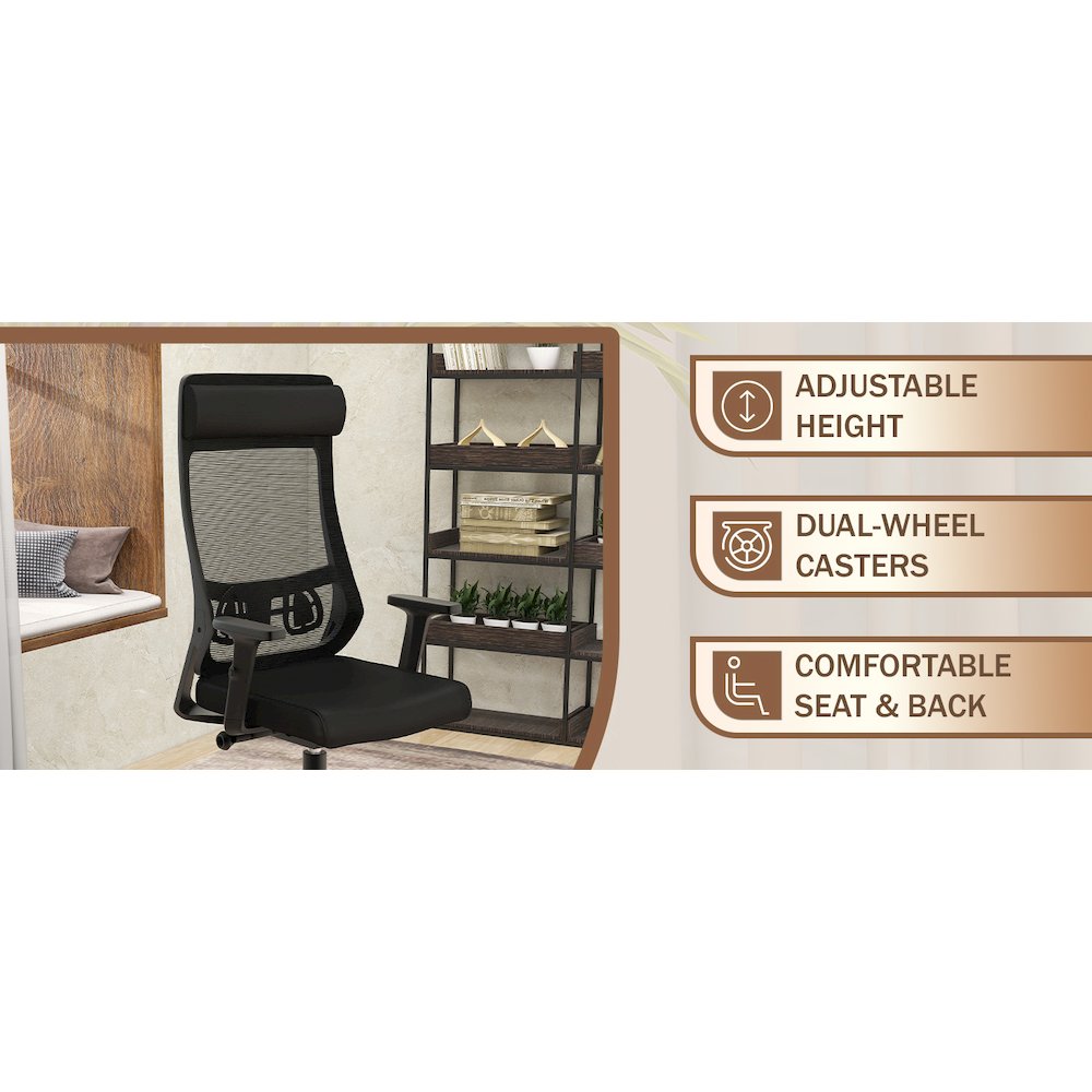 Office Dale Series Office Task Chair In Black. Picture 7