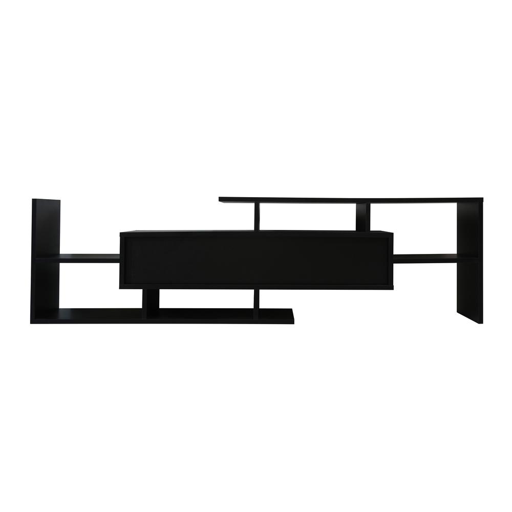 Surrey Modern TV Stand with MDF Shelves and Bookcase. Picture 3