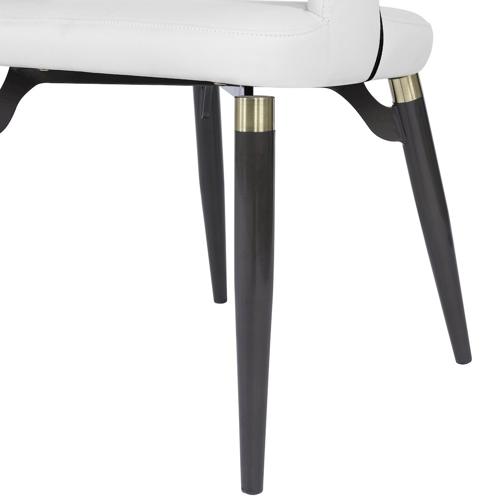 Entice Collection Modern Dining Chair in White. Picture 13