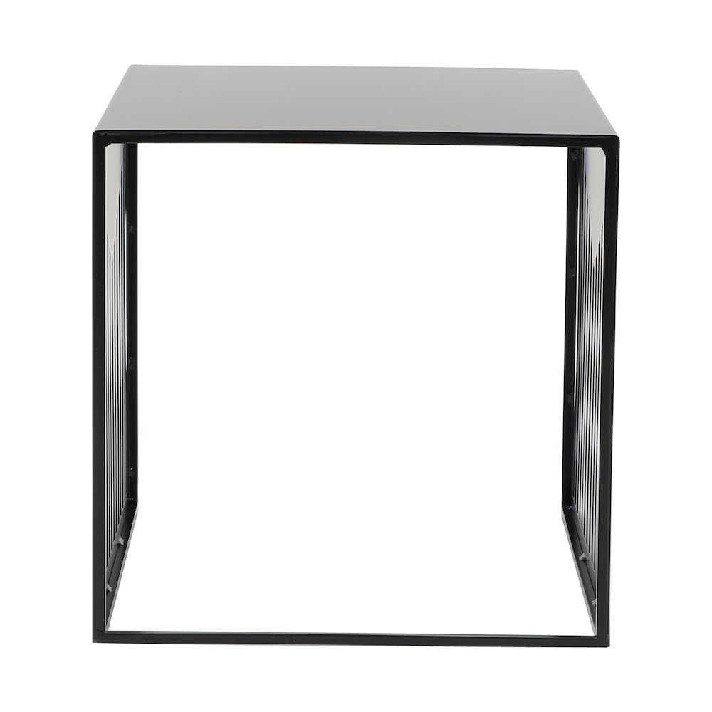 Cisco Modern Square Steel Side Table with Powder Coated Finish. Picture 13