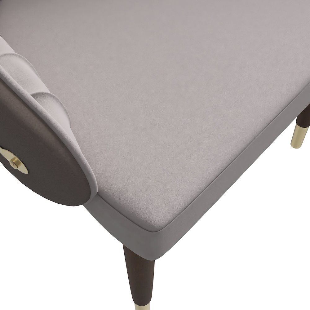 Elara Collection Wooden Dining Chair in Two-Tone Toupe Set of 4. Picture 11