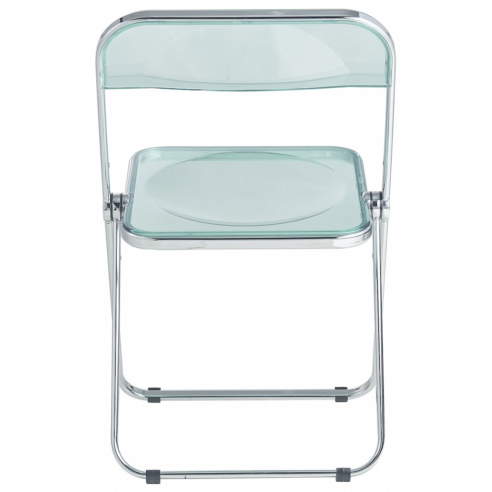 Lawrence Acrylic Folding Chair With Metal Frame. Picture 15