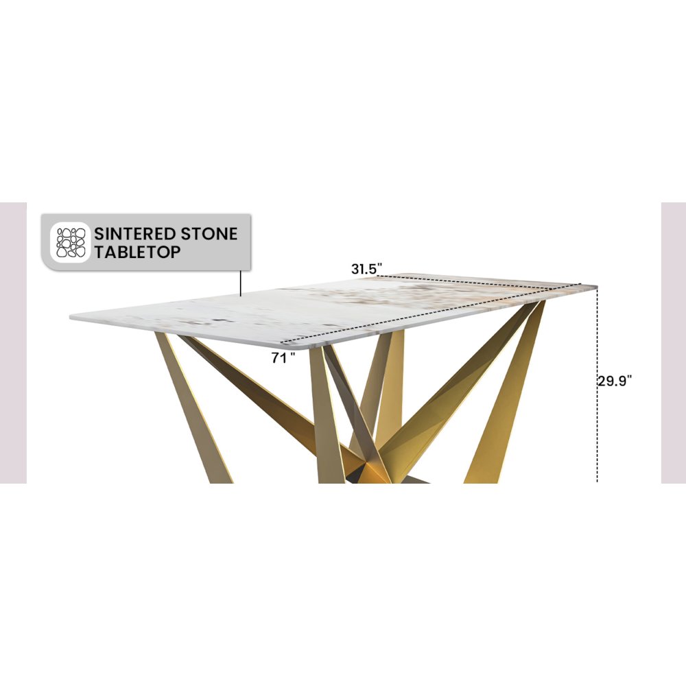 Nuvor Mid-Century Modern Dining Table. Picture 3