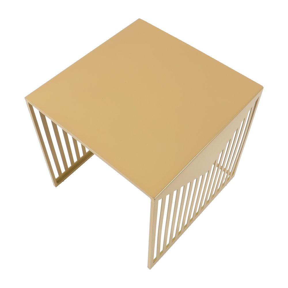 Cisco Modern Square Steel Side Table with Powder Coated Finish. Picture 11
