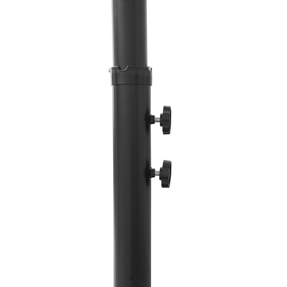 Outdoor 10 Ft Offset Cantilever Hanging Patio Umbrella With Solar Powered LED. Picture 12