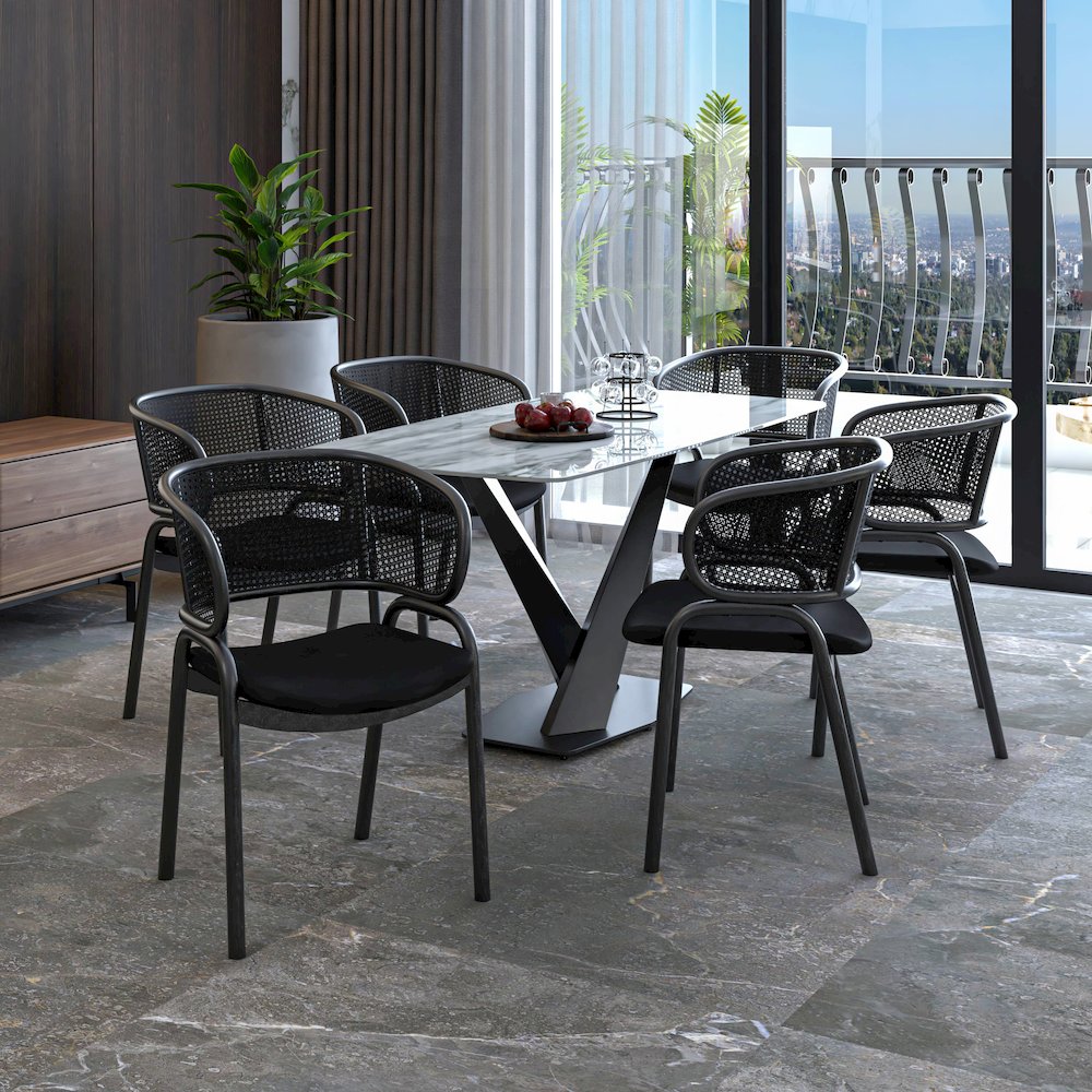 Ervilla Dining Armchair Set of 2. Picture 3