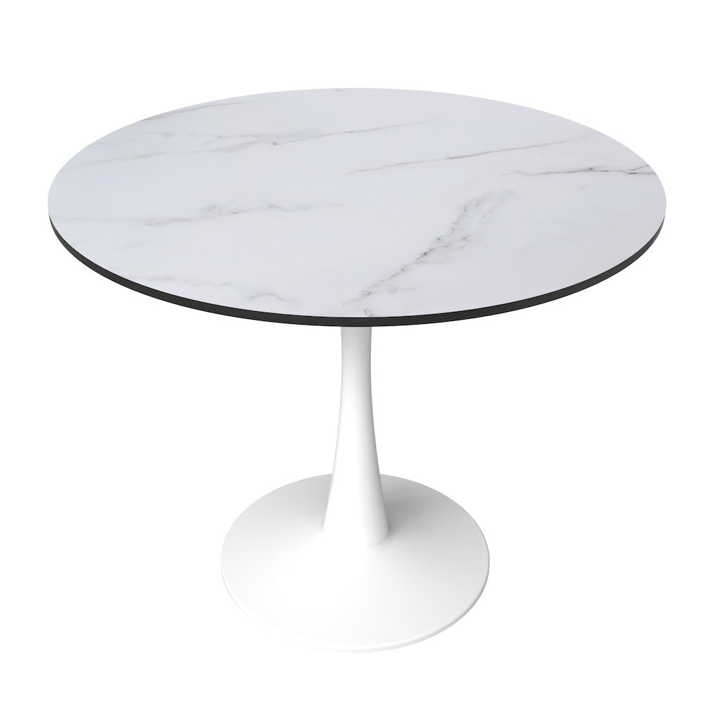 Bristol Mid-Century Modern Round Dining Table. Picture 1