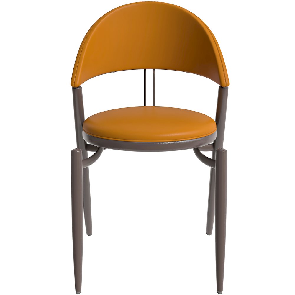 Venice Collection Modern Dining Chair In Light Brown. Picture 13