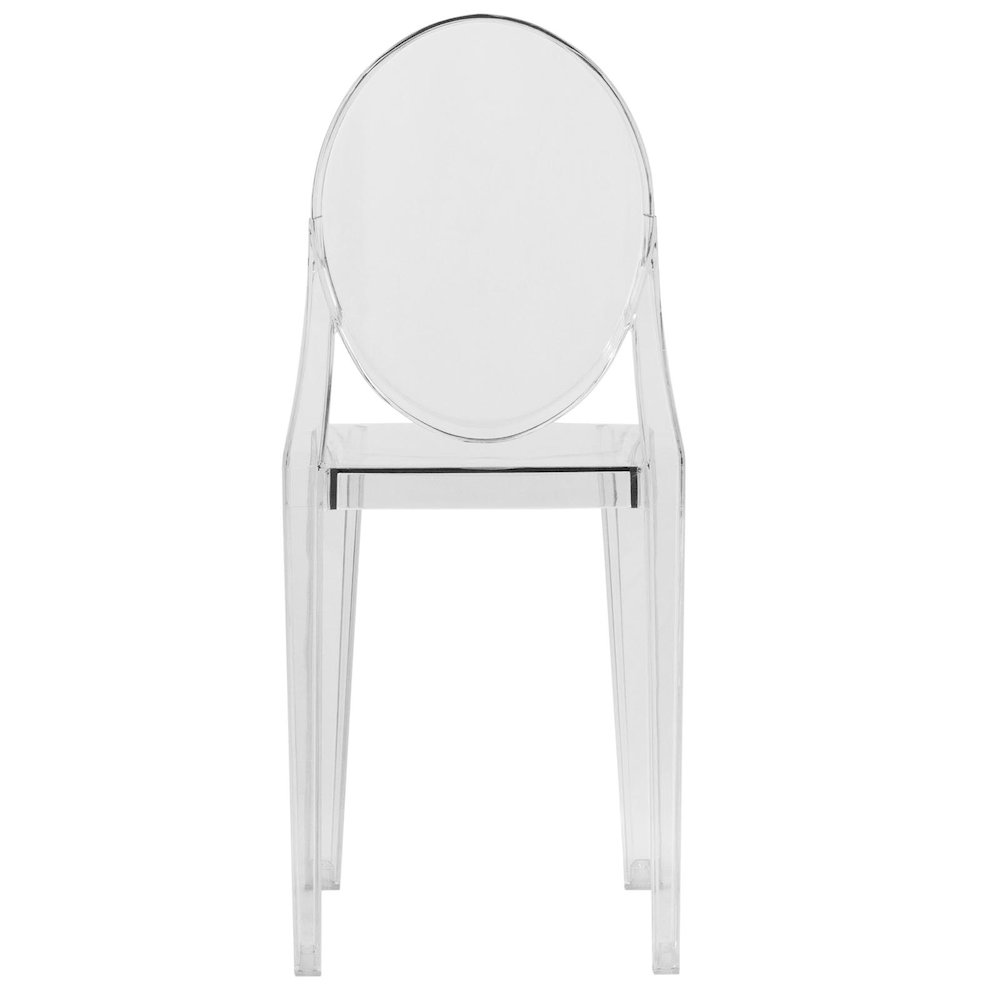 Marion Transparent Acrylic Modern Chair, Set of 2. Picture 4
