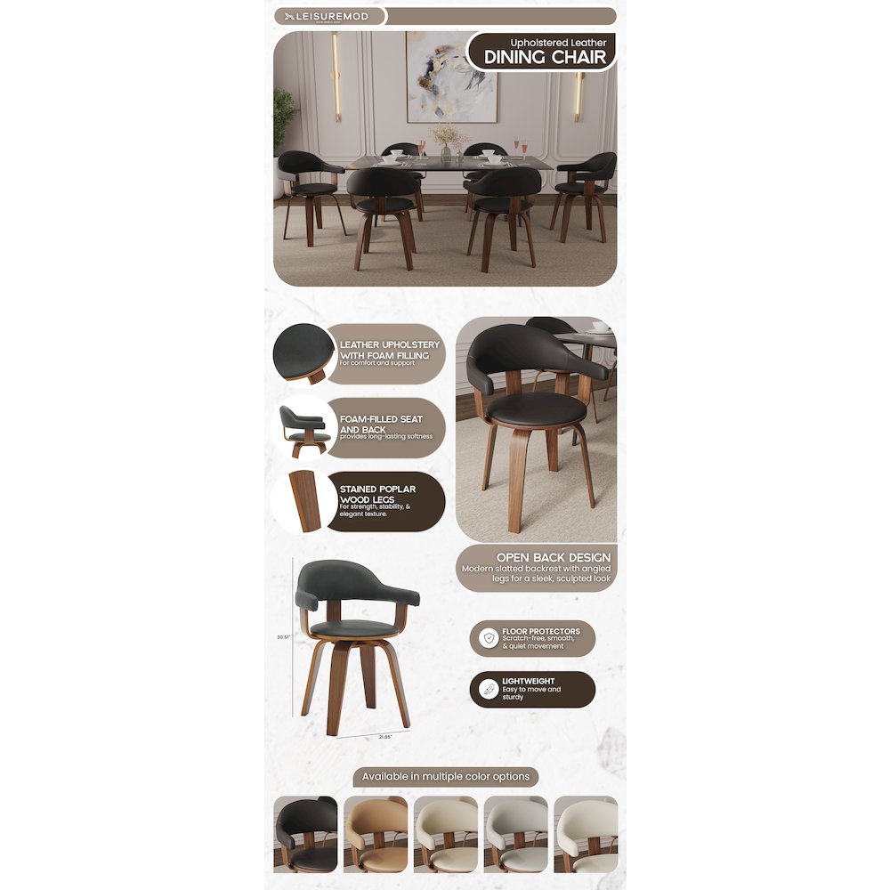 Modern Wooden Dining Chair. Picture 18