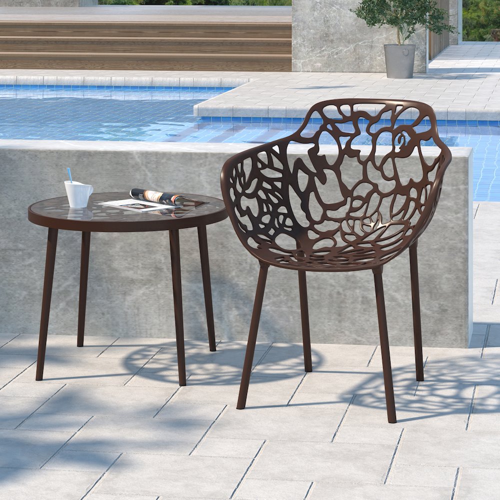 Modern Devon Aluminum Armchair. Picture 3