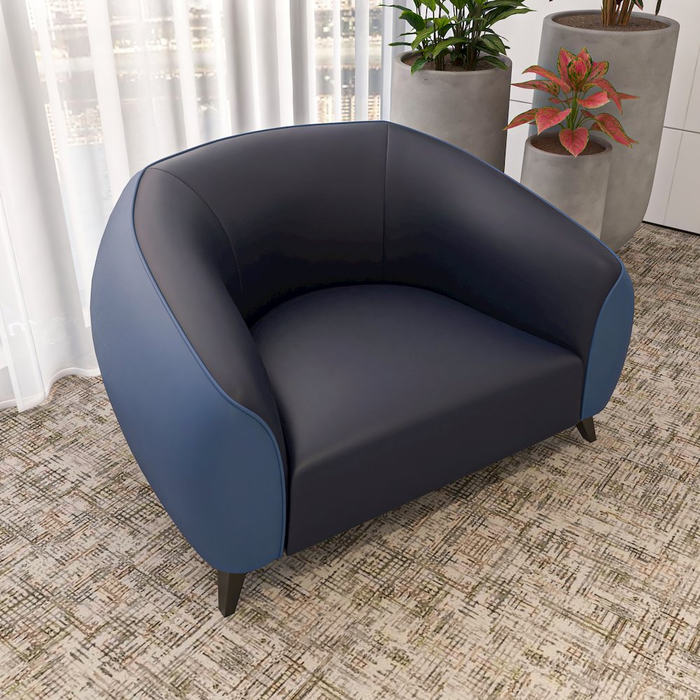 Opula Collection Single Seater Sofa In Blue. Picture 6