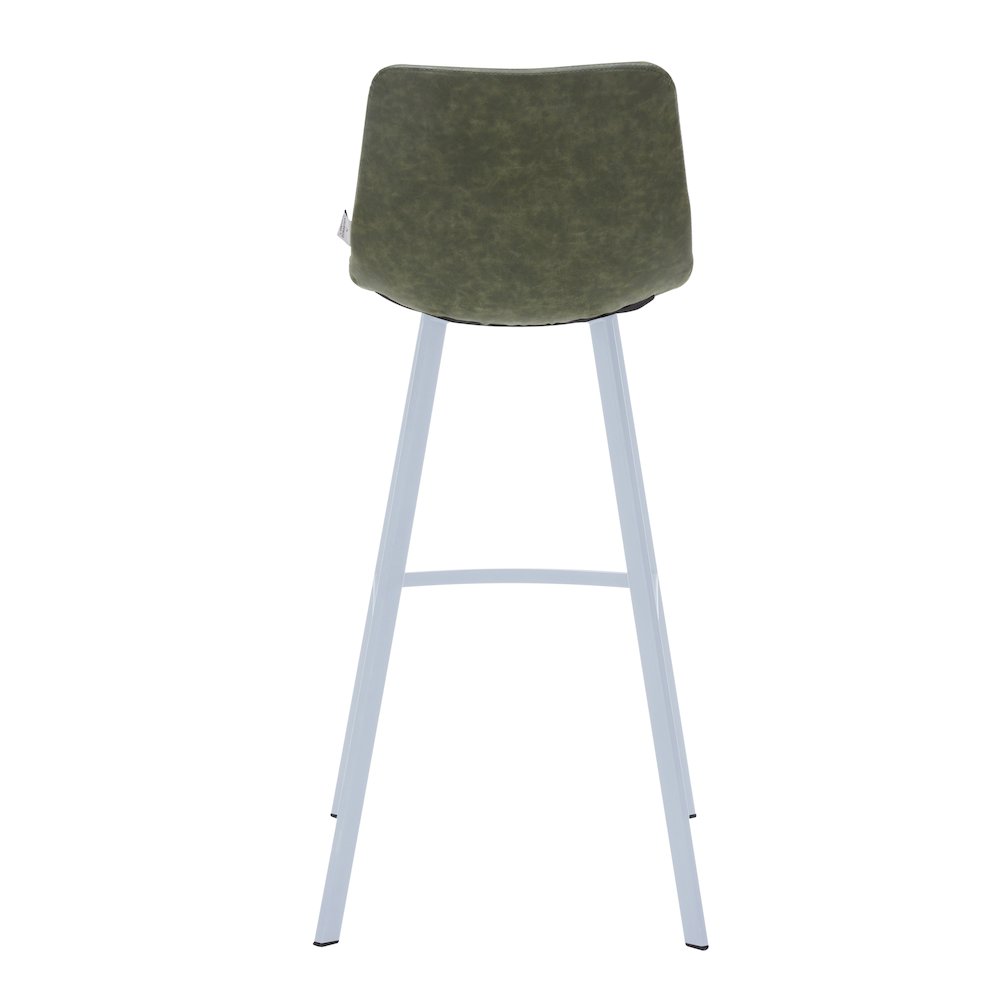 Elland - Bar stool - Olive Green- White Base Set of 2. Picture 10