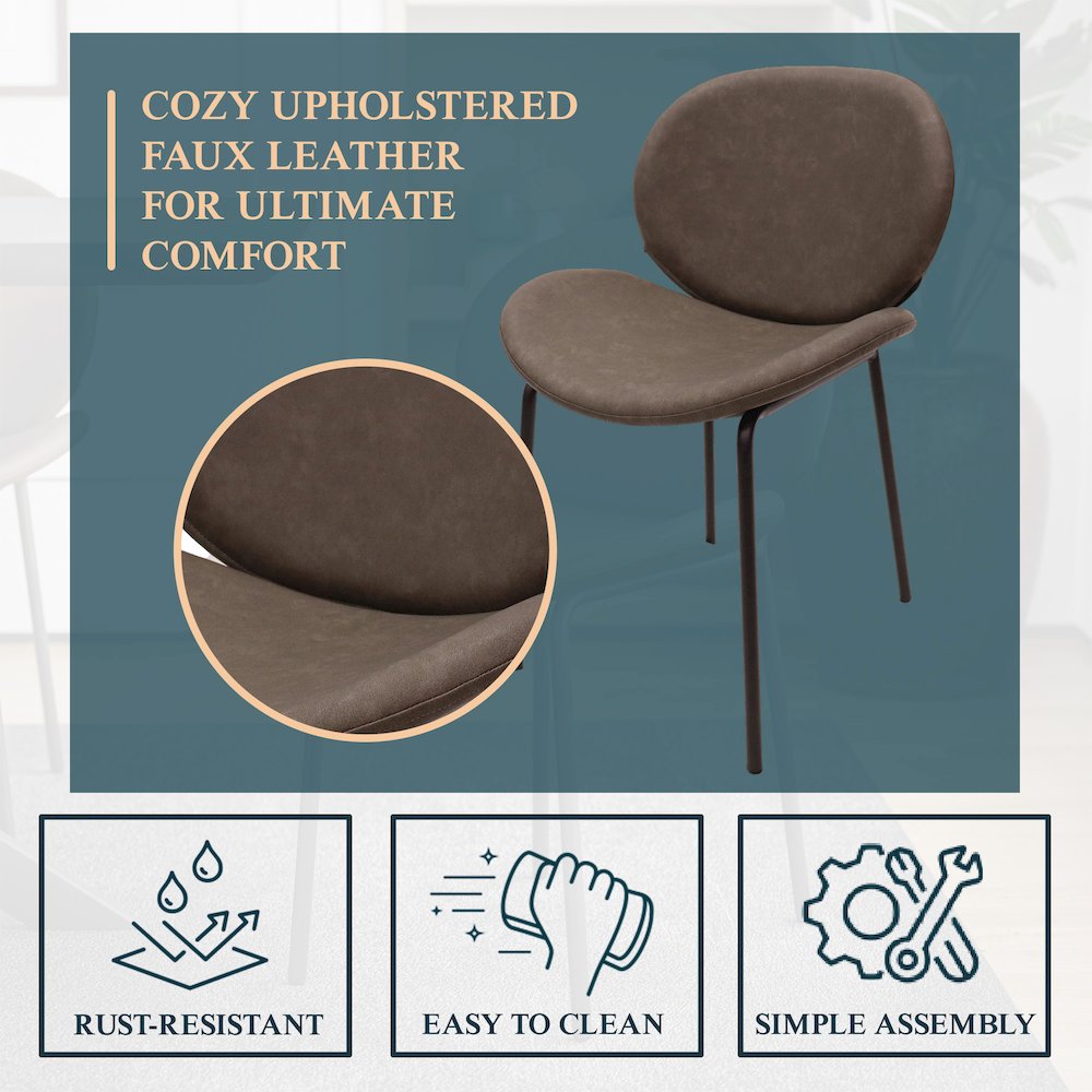 Servos Modern Dining Side Chair. Picture 16