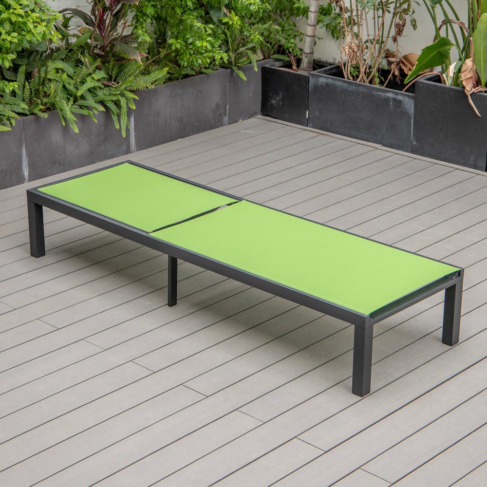 Black Aluminum Outdoor Patio Chaise Lounge Chair. Picture 17