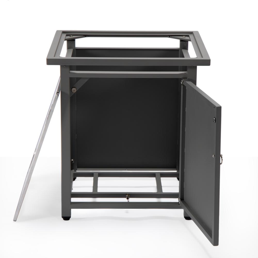 Walbrooke Grey Patio Square Tank Holder. Picture 5