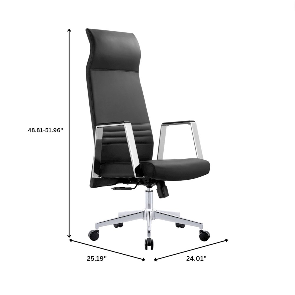Aleen High-Back Office Chair in Black. Picture 1