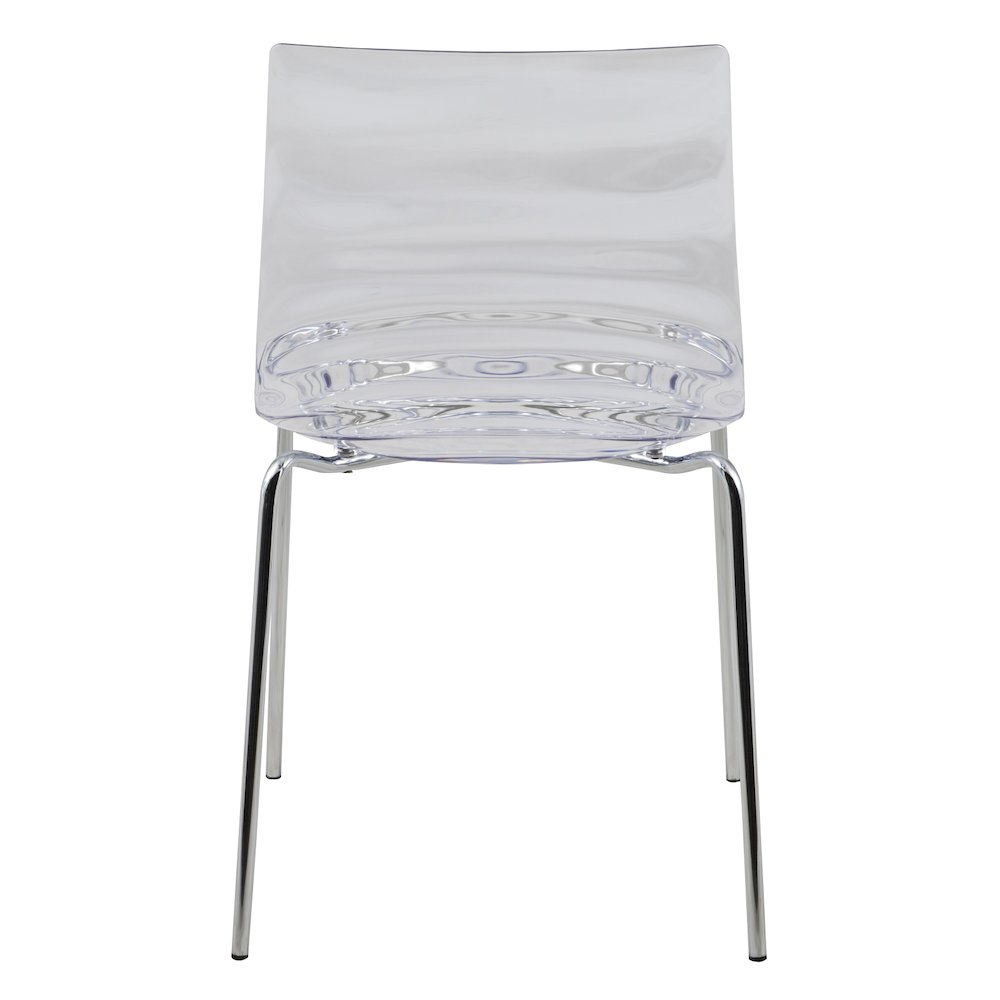 Astor Water Ripple Design Dining Chair Set of 2. Picture 5