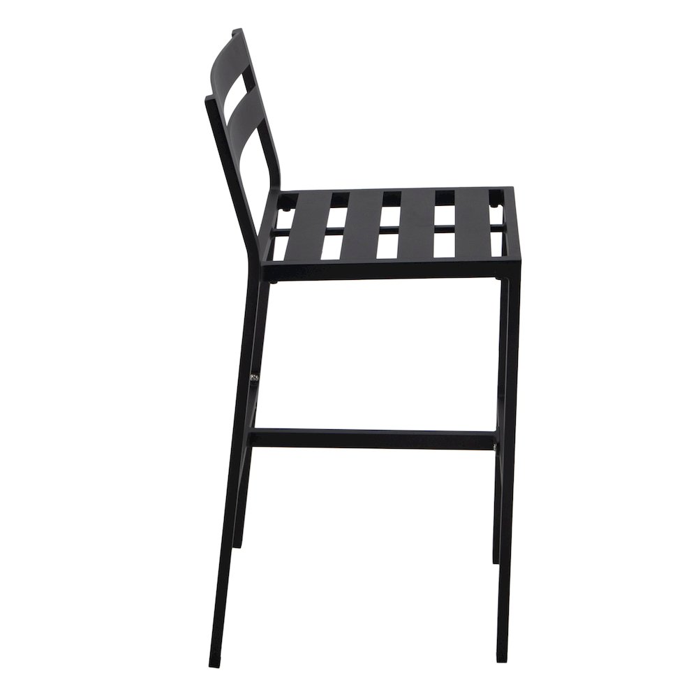 Chelsea Collection Modern Aluminum Outdoor Bar Chair Set of 4. Picture 16