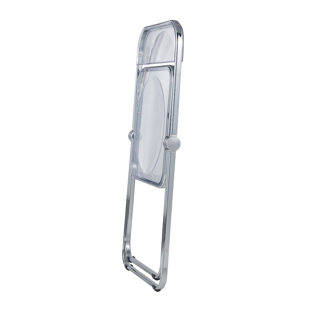 Lawrence Acrylic Folding Chair With Metal Frame. Picture 13