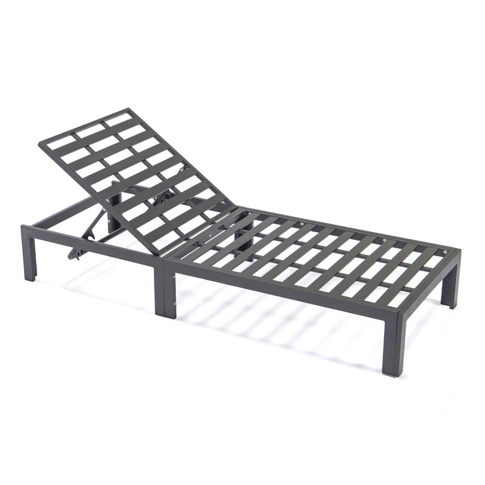 Chelsea Modern Outdoor Chaise Lounge Chair With Cushions. Picture 3