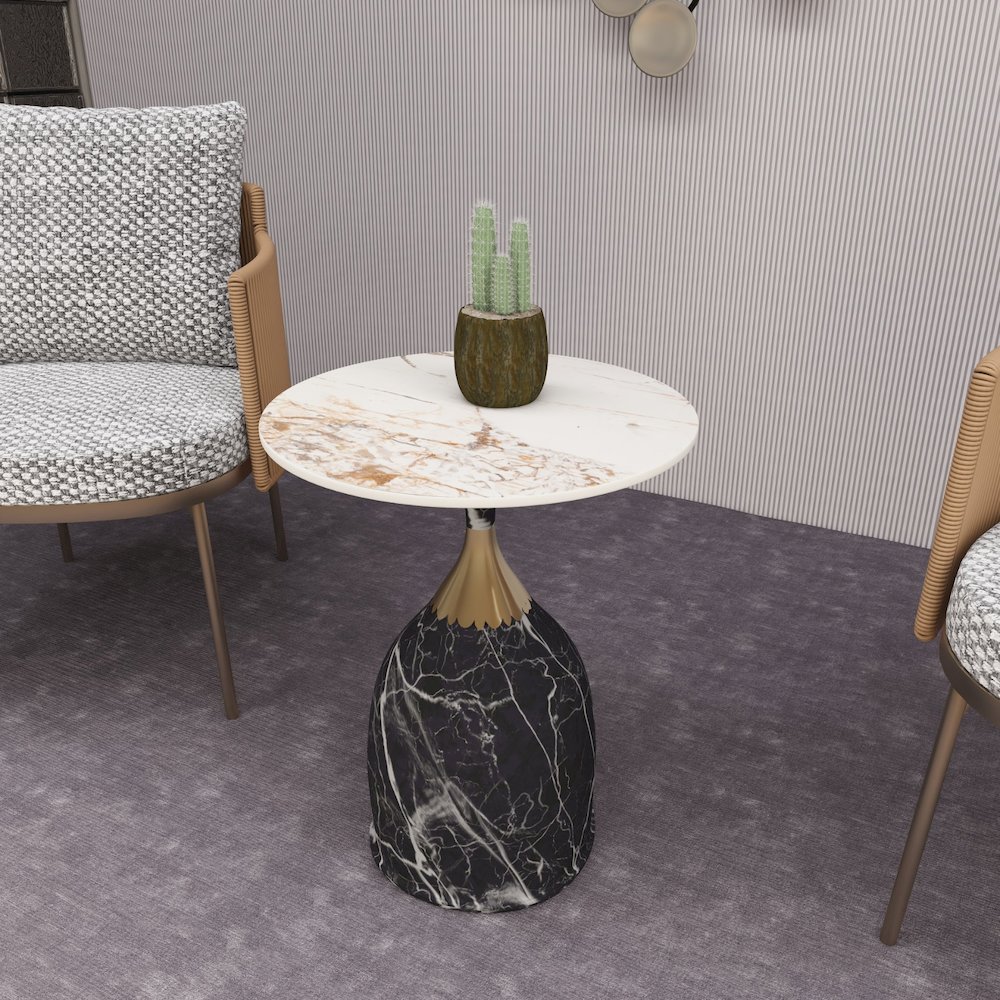 Oslo Collection Modern End Table In Grey. Picture 31