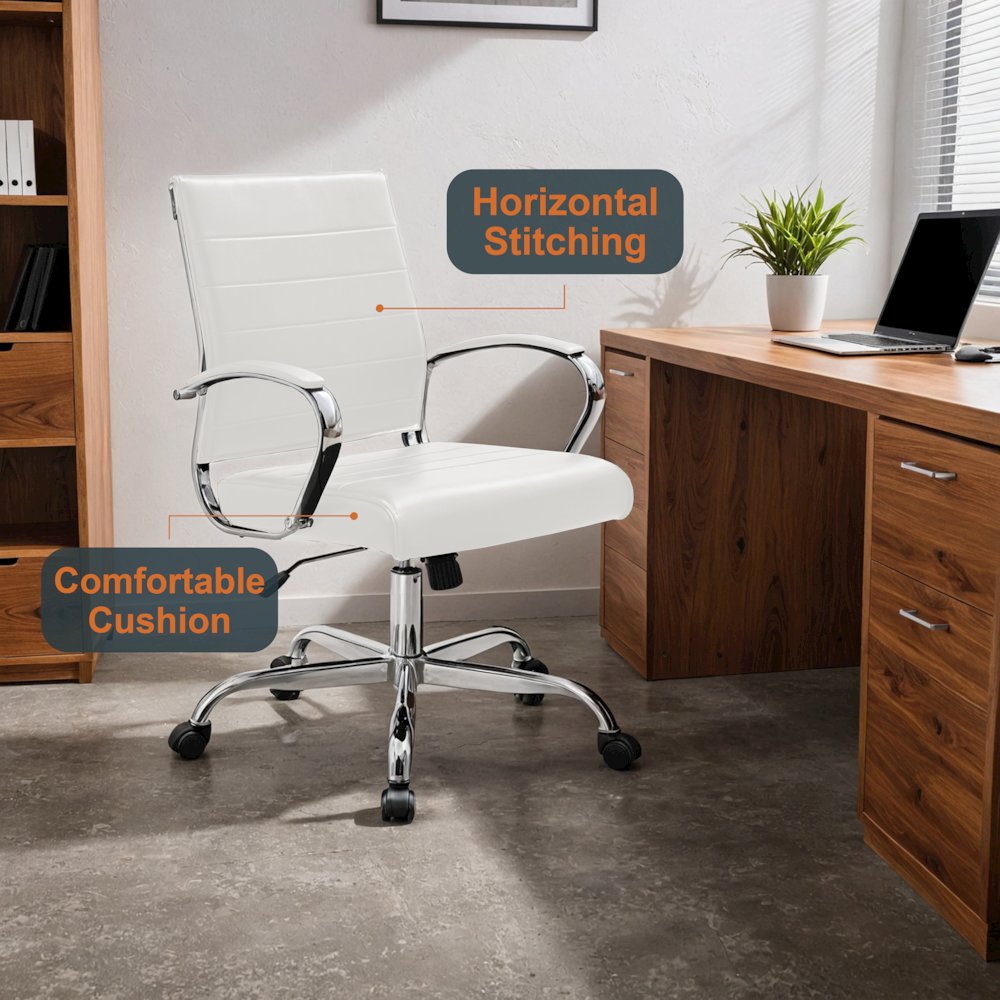 Benmar Leather Office Chair. Picture 14