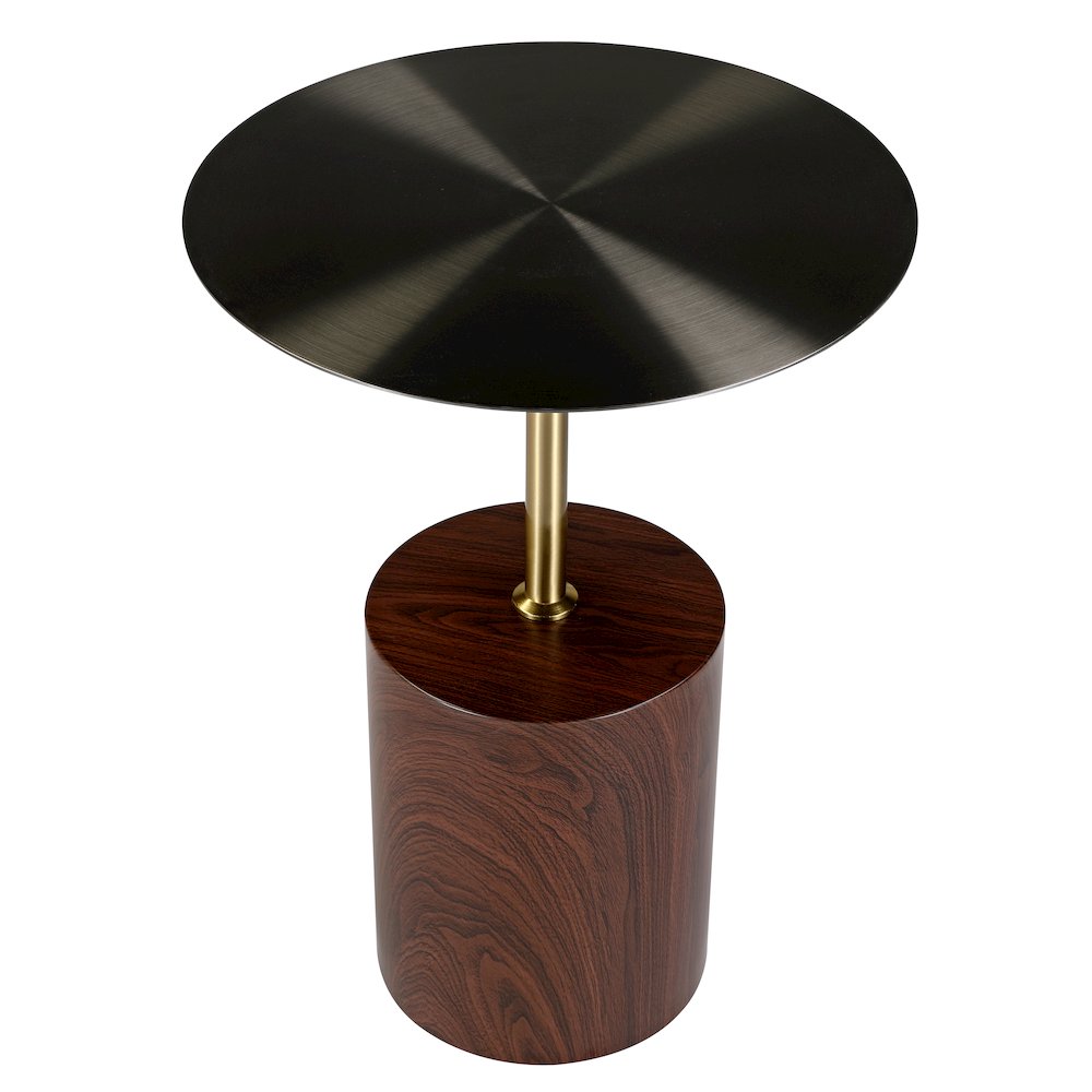 Malta Collection Modern End Table In Brown. Picture 19