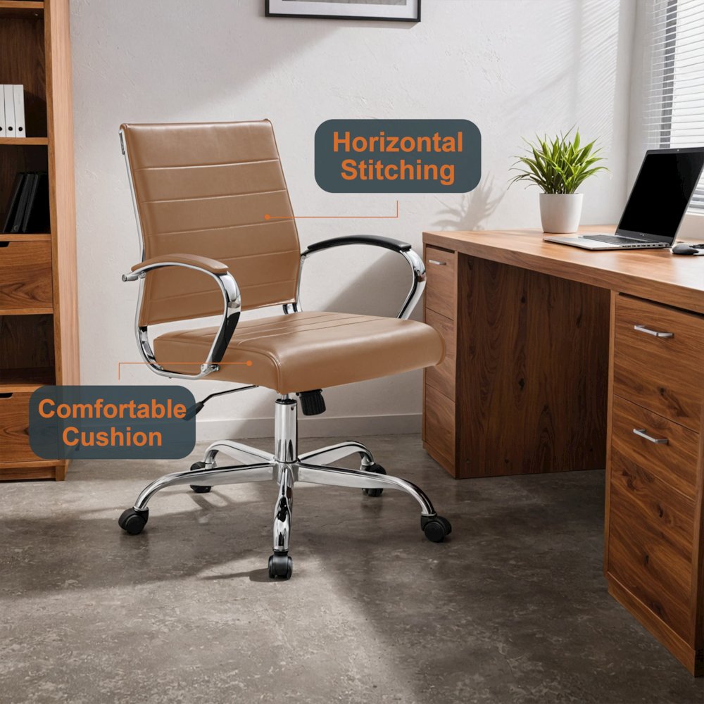 Benmar Leather Office Chair. Picture 30