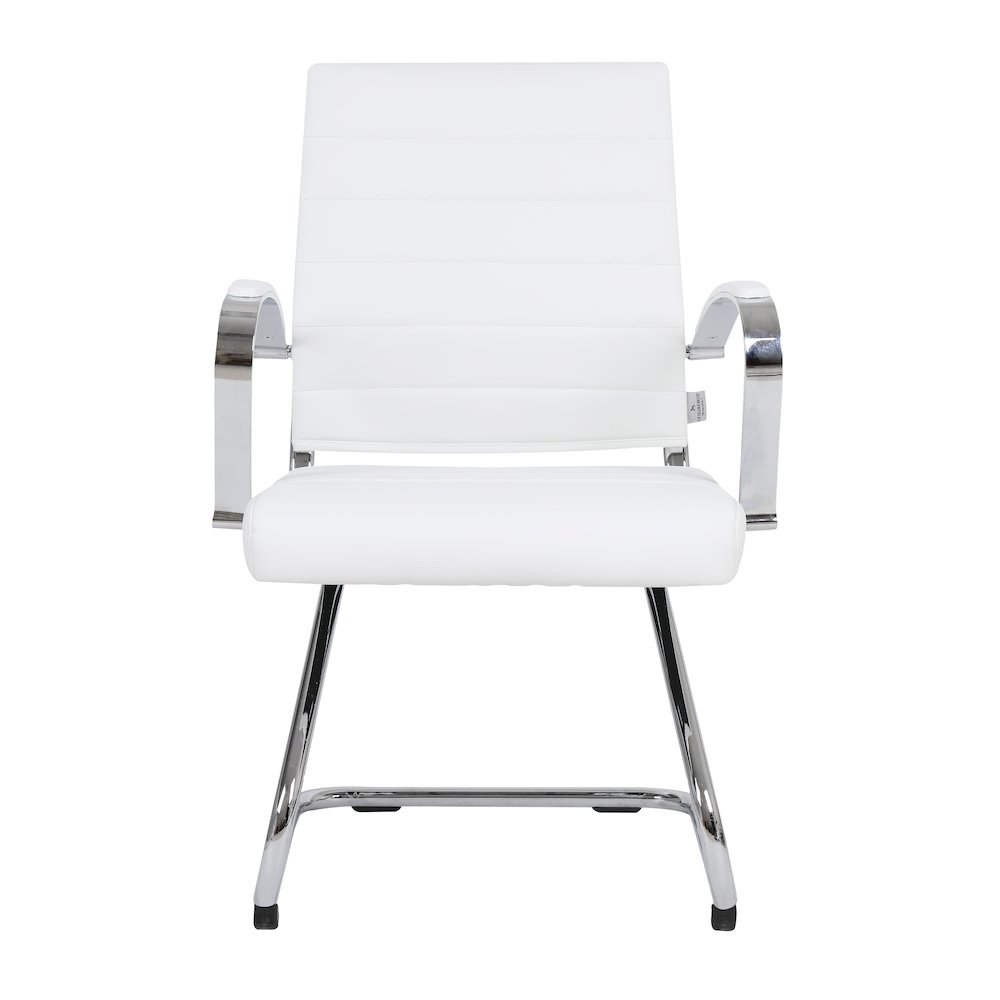 Benmar Home Leather Guest Office Chair in Charcoal. Picture 234